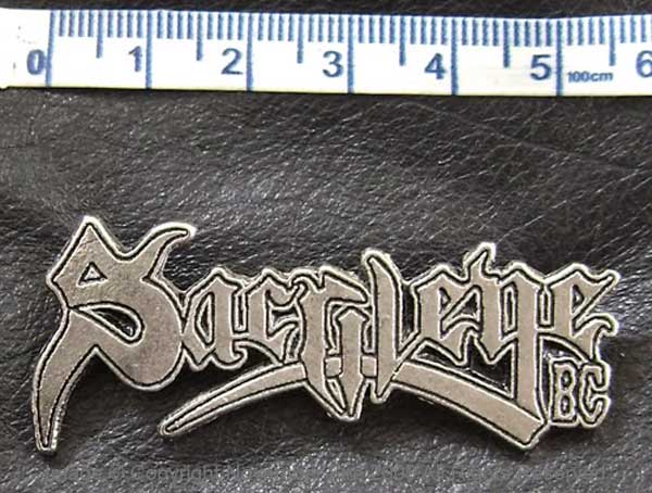 Sacrilege BC logo steel pin