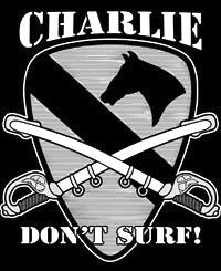 Charlie Don't Surf Sticker
